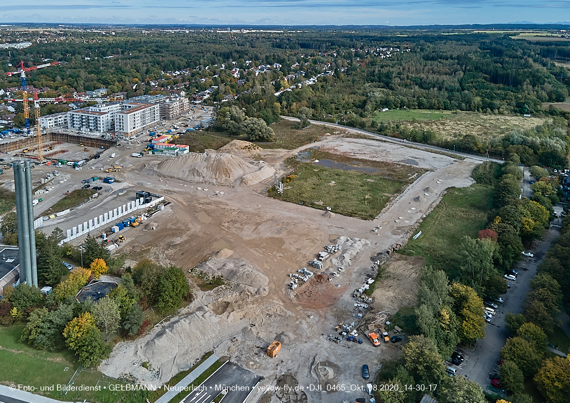 08.10.2020 - Baustelle Alexisquartier und Umgebung in Neuperlach 08.10.2020 - Baustelle Alexisquartier und Umgebung in Neuperlach